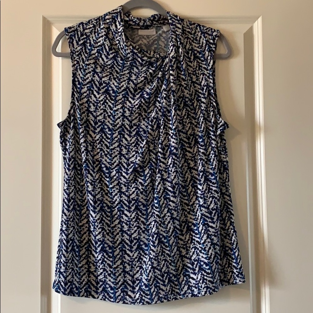 Sleeveless high neck dress top